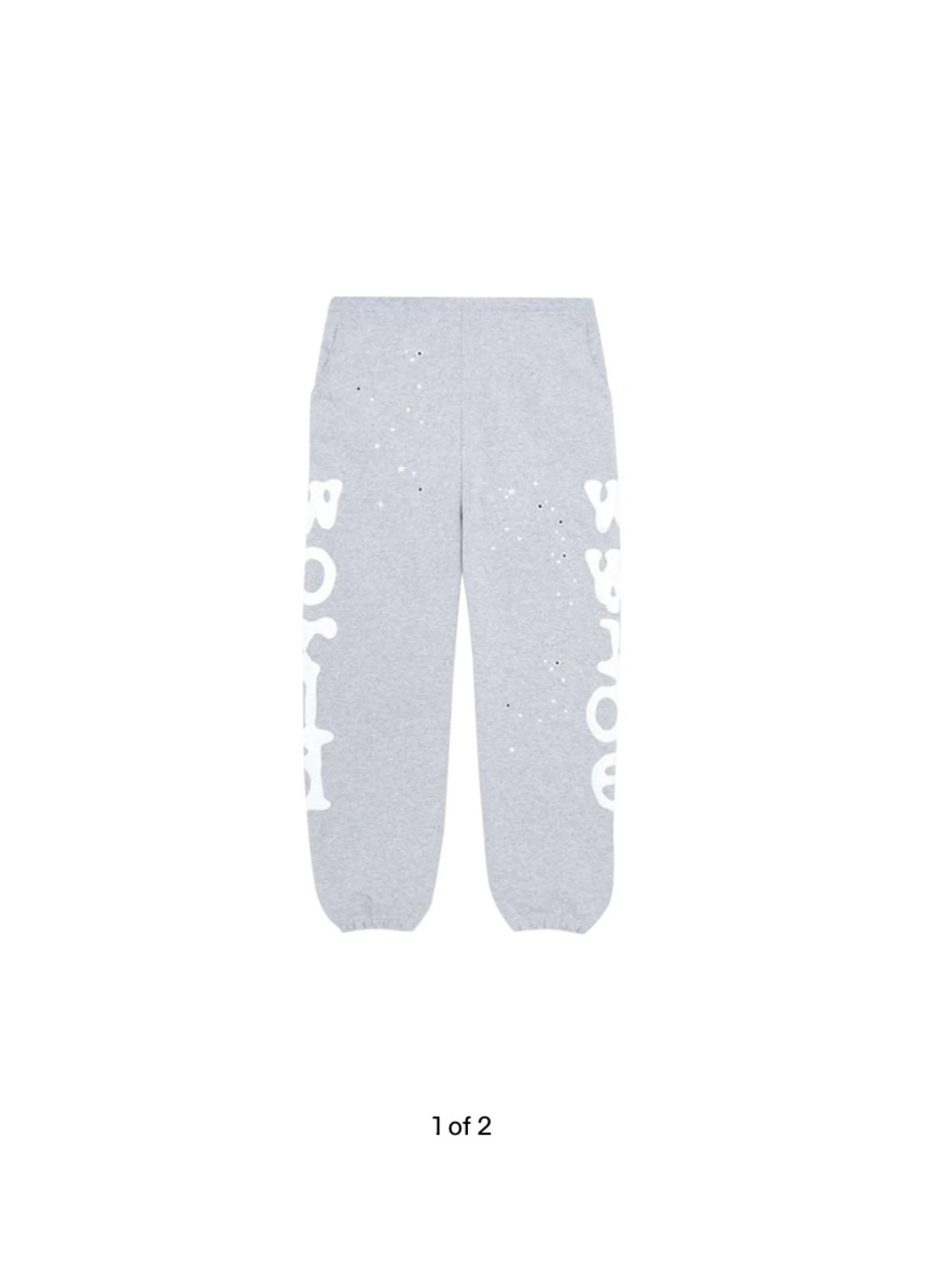 Sp5der Grey Beluga Joggers - Women's Track Sweatpants